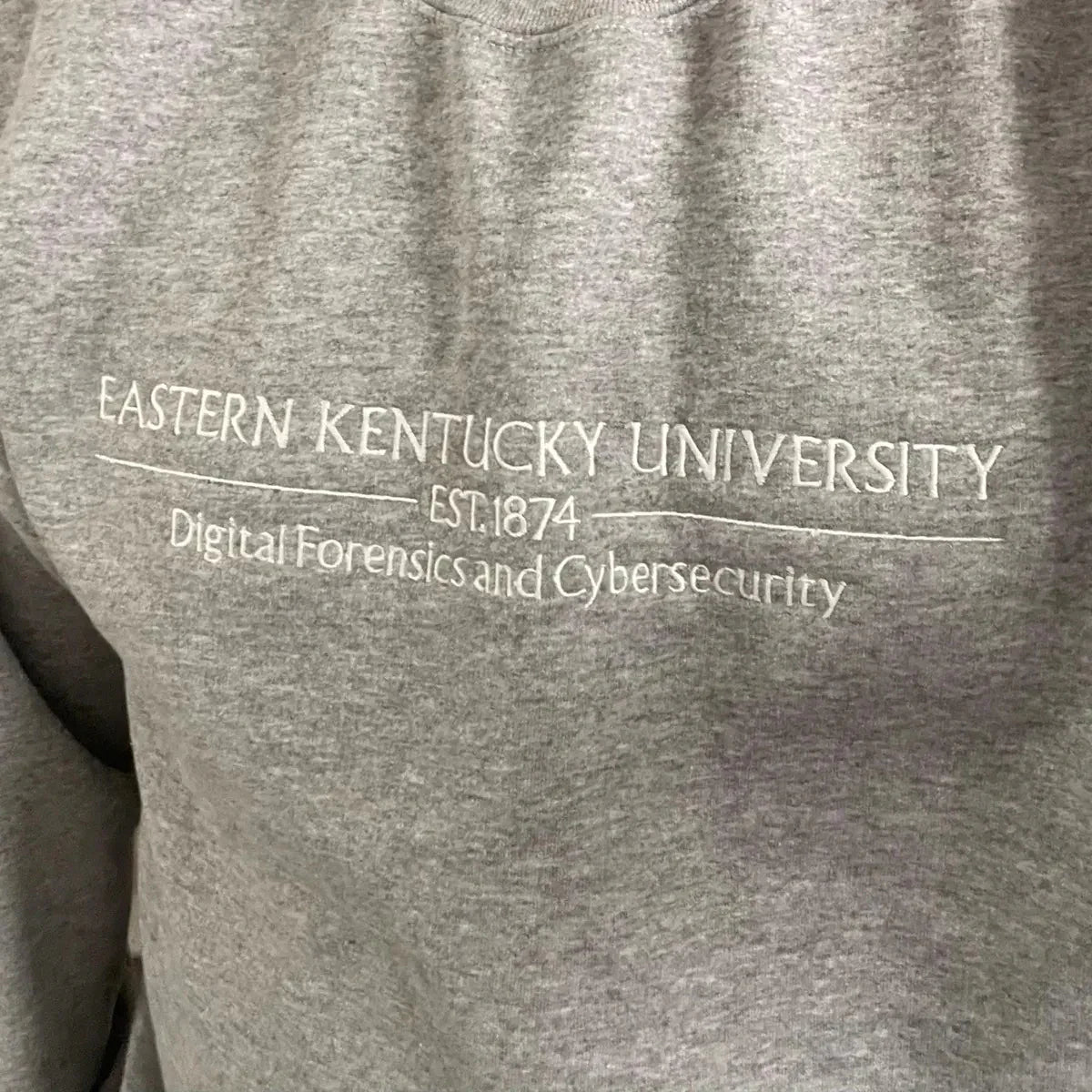 Soft personalized school sweater with custom text