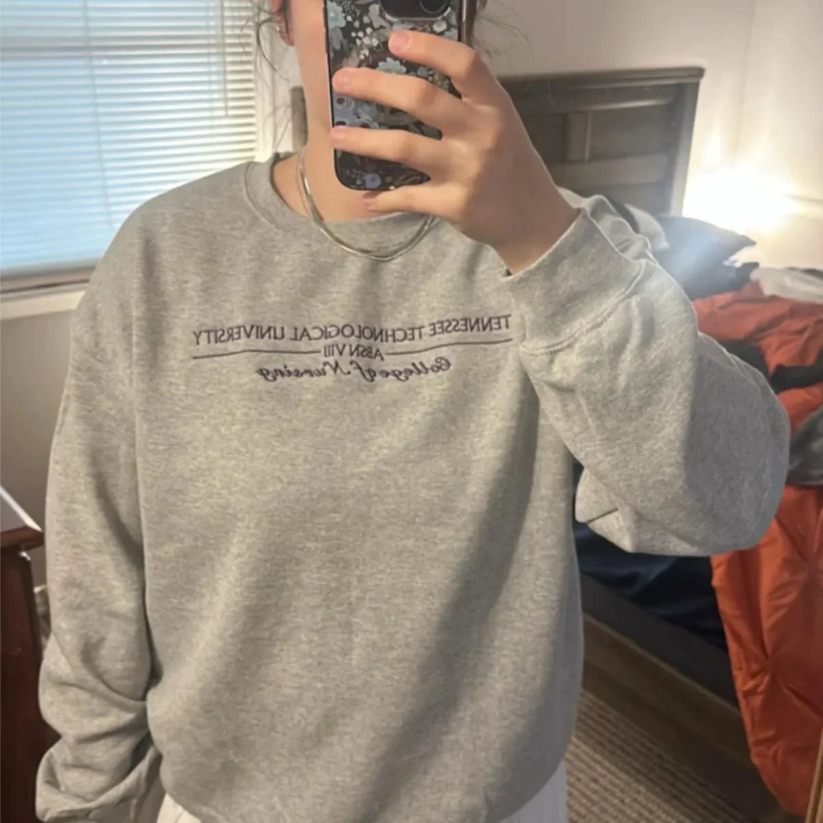 Custom school apparel with embroidered design