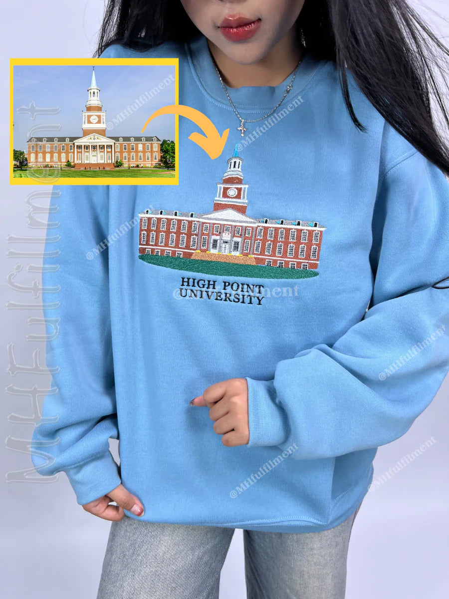 Personalized University Embroidered Sweatshirt - QU8888