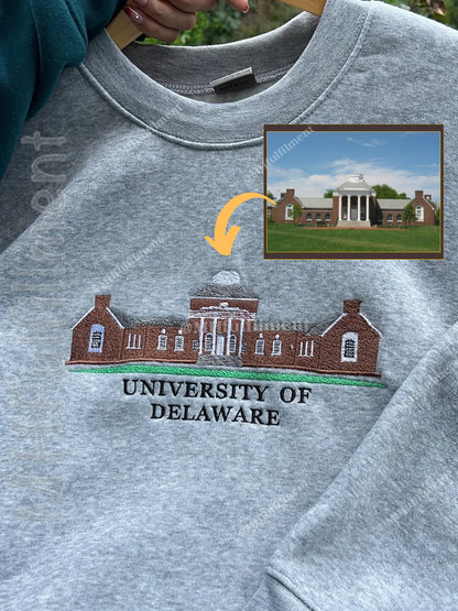 Personalized University Embroidered Sweatshirt - QU8888