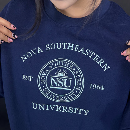 Custom College Embroidered Sweatshirt | Graduation Senior Crewneck | University Hoodie - ORI888
